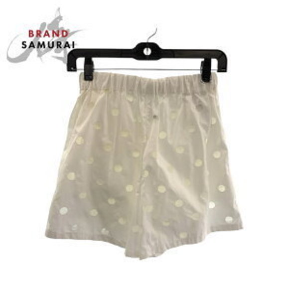 Prada lining Polka White Shorts Cutwork inner Dot - Picture 1 of 8